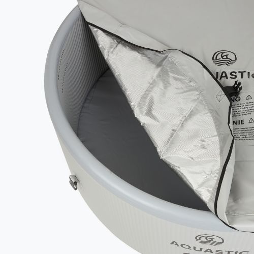 Piscină gonflabilă AQUASTIC ONSEN drop stitch 700 l 150 cm gri