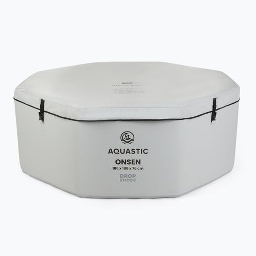 Piscină gonflabilă AQUASTIC ONSEN drop stitch 1400 l 186 cm gri