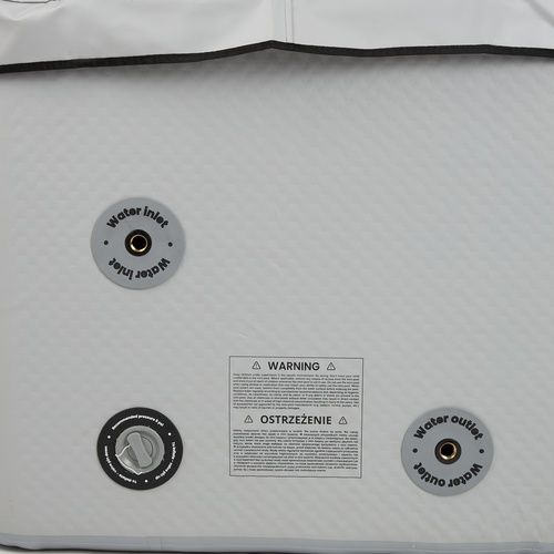 Piscină gonflabilă AQUASTIC ONSEN drop stitch 1400 l 186 cm gri