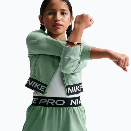 Pantaloni scurți pentru copii Nike Pro Fleece Dri-Fit steam/steam/black/white