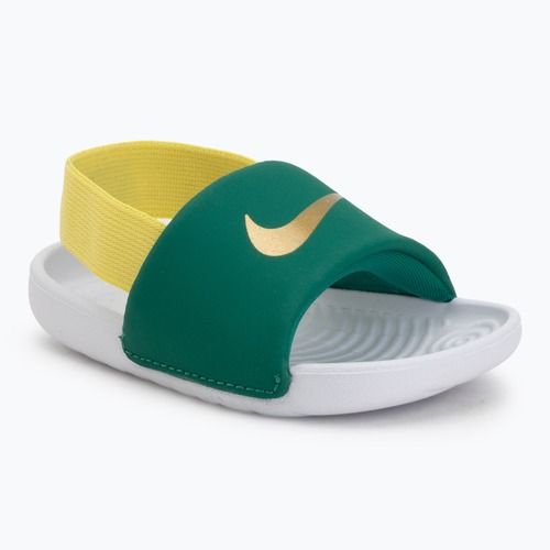 Șlapi pentru copii Nike Kawa malachite/sonic yellow