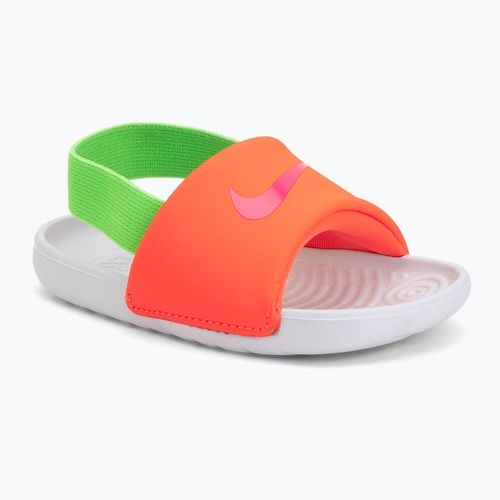 Șlapi pentru copii Nike Kawa total orange/green strike