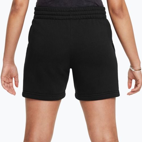Pantaloni scurți pentru copii Nike Sportswear Club Fleece negru/negru/alb