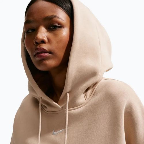 Bluză pentru femei Nike Sportswear Phoenix Fleece Oversized linen/sail