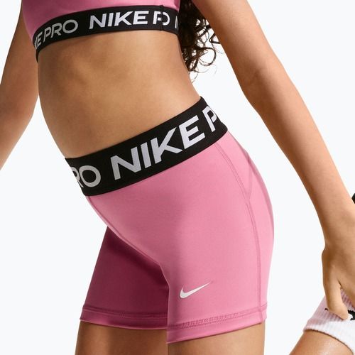 Pantaloni scurți pentru copii Nike Pro peony/white