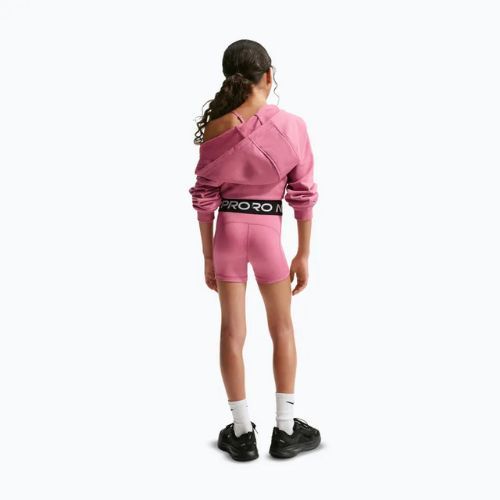 Pantaloni scurți pentru copii Nike Pro peony/white