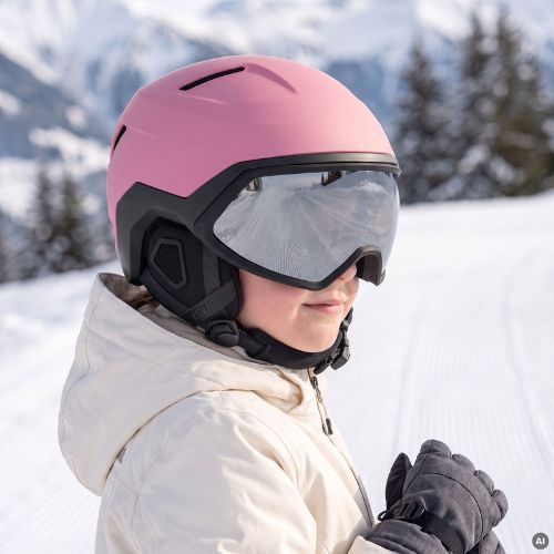 Cască de schi pentru copii ATTABO Avens 3.0 Jr Visor ERT Pink