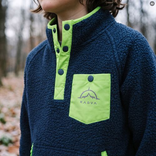 Hanorac fleece pentru copii KADVA RODIA JR albastru
