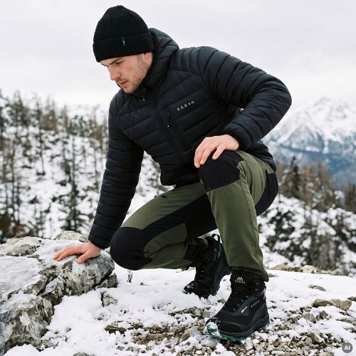 Ghete de iarnă pentru bărbați KADVA ROCKY MID WP SOFTSHELL negru
