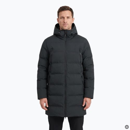 Palton căptușit pentru bărbați Ravin ECO negru