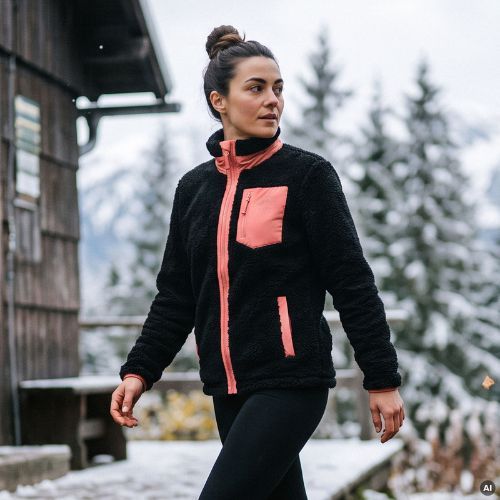 Hanorac fleece damă KADVA Rodvik WMNS negru