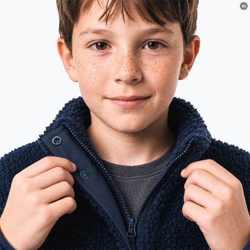 Hanorac fleece pentru copii KADVA Rodvik JR albastru închis