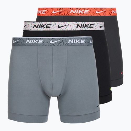 Boxeri pentru bărbați Nike Essential Cotton Stretch 3 pairs gray multi