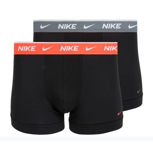 Boxeri pentru bărbați Nike Cotton Stretch Trunk 2 pairs onyx