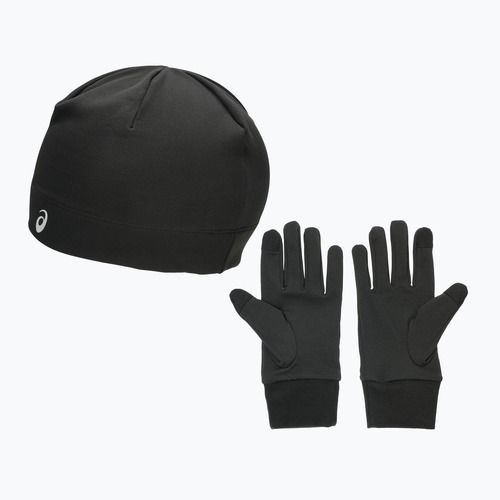 Căciulă + mănuși ASICS Winter Pack performance black