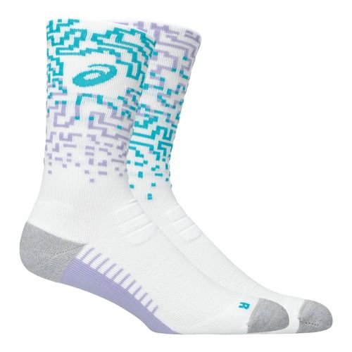 Șosete ASICS Performance Run Crew white/energy aqua