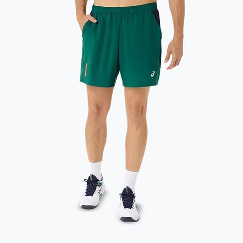 Pantaloni scurți de tenis pentru bărbați ASICS Padel Court 7IN jewel green
