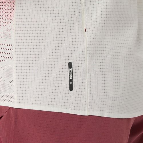 Tricou de alergare pentru femei ASICS Fujitrail Elite Graphic crem