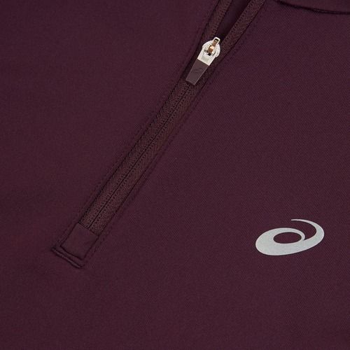 Longsleeve de alergare pentru femei ASICS Core 1/2 Zip Winter Top dark aubergine
