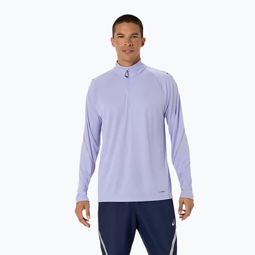 Longsleeve de alergare pentru bărbați ASICS Road Lite-Show 1/2 Zip Top Vapor