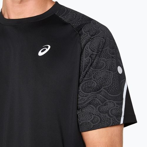 Tricou de alergare pentru bărbați ASICS Road Lite-Show Top Performance Black