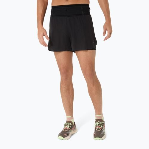 Pantaloni scurți de alergare pentru bărbați ASICS Fujitrail Elite performance black