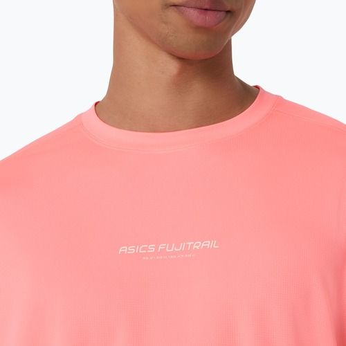 Longsleeve de alergare pentru bărbați Asics Fujitrail Logo Ls Top Sun Coral