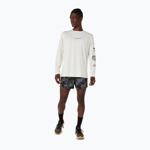 Longsleeve de alergare pentru bărbați Asics Fujitrail Logo Ls Top Cream