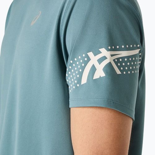 Tricou de alergare pentru bărbați ASICS Icon foggy teal