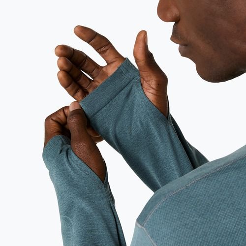 Longsleeve pentru alergare bărbați ASICS Road Seamless teal cețos