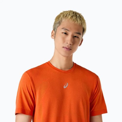 Tricou de alergare pentru bărbați ASICS Road Seamless Top energy orange