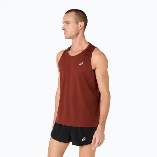 Tricou de alergare pentru bărbați ASICS Core Singlet singed red