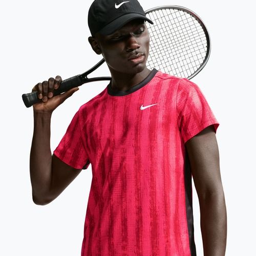 Tricou polo Nike Court Victory Team Red/Black/White