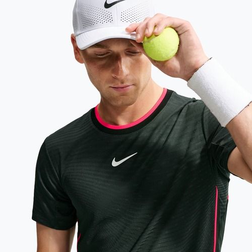 Tricou polo Nike Court Slam Aero-Fit Black Spruce/White