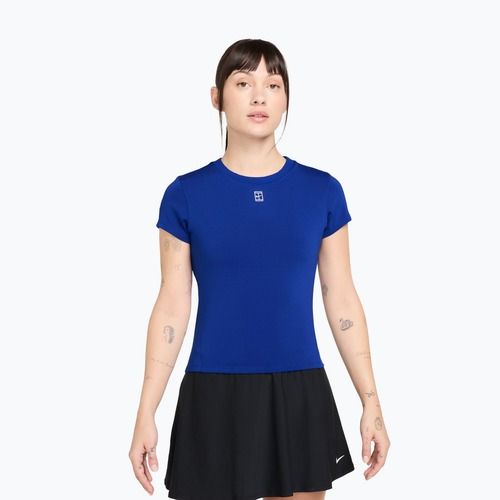 Tricou de tenis pentru femei Nike Court Dri-Fit Advantage old royal/white