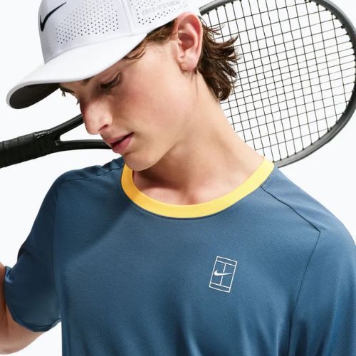 Tricou pentru bărbați Nike Court Dri-Fit Advantage new slate/laser orange/white