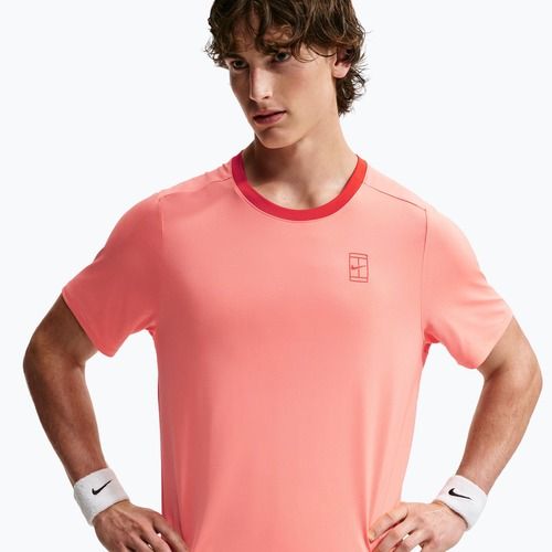 Tricou pentru bărbați Nike Court Dri-Fit Advantage atomic pink/picante red/picante red