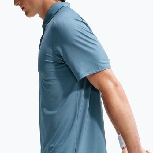 Tricou polo de tenis pentru bărbați Nike Court Dri-Fit Advantage smokey blue/white