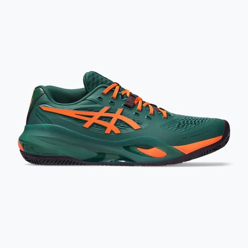 Încălțăminte de padel pentru bărbați Asics Gel-Resolution X Padel Jewel Green/Energy Orange
