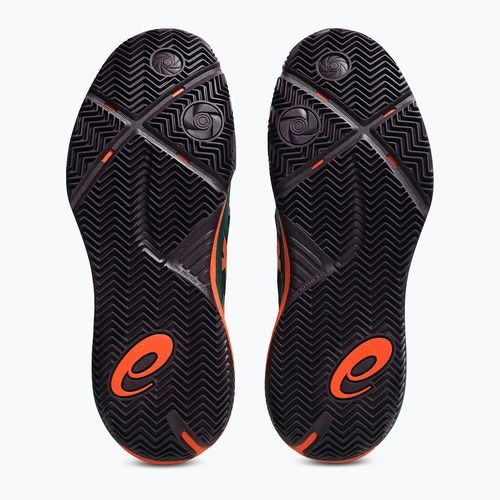 Încălțăminte de padel pentru bărbați Asics Gel-Resolution X Padel Jewel Green/Energy Orange