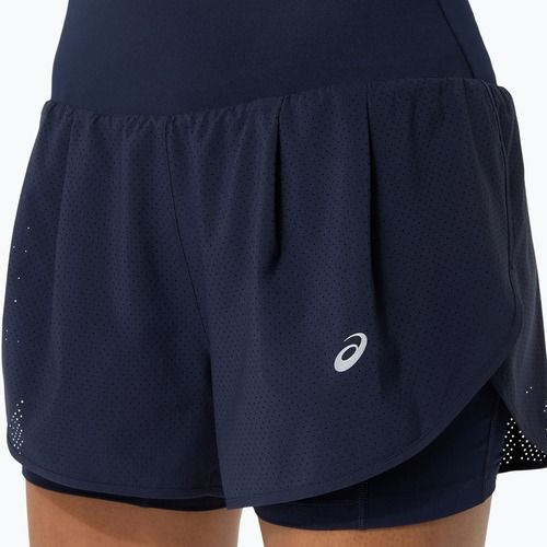 Pantaloni scurți de alergare pentru femei Asics Road 2-N-1 3.5In Short Midnight