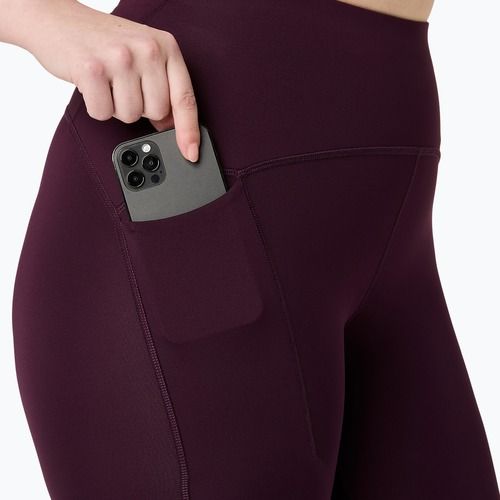 Colanți de alergare pentru femei ASICS Road High Waist Tight dark aubergine