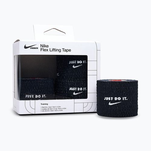 Bandaj elastic coeziv Nike Strength Flex Lifting Tape 4 buc. negru/alb