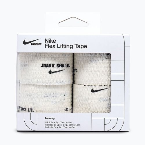 Bandaj elastic coeziv Nike Strenght Flex Lifting Tape white/black