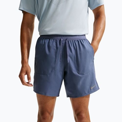 Pantaloni scurți de alergare pentru bărbați Nike Stride Dri-Fit Brief-Lined 7" diffused blue