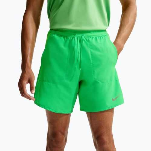 Pantaloni scurți bărbați Nike Stride Dri-Fit Brief-Lined 5" green spark