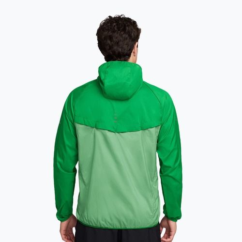 Geacă de alergare pentru bărbați Nike Stride green spark