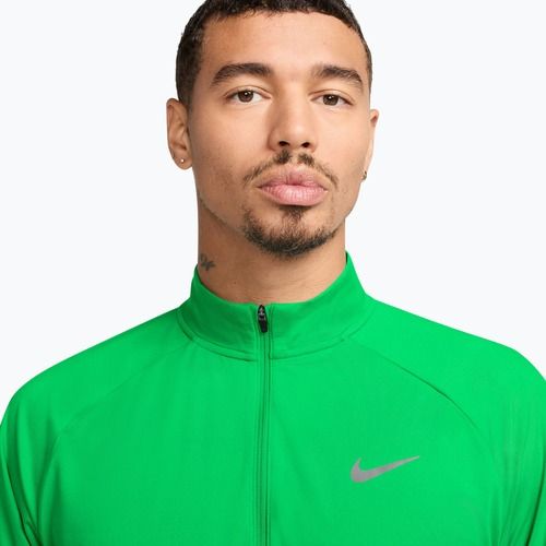 Bluză de alergare pentru bărbați Nike Stride 1/4 Zip Dri-Fit green spark