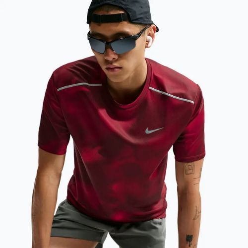 Tricou de alergare pentru bărbați Nike Miler light crimson