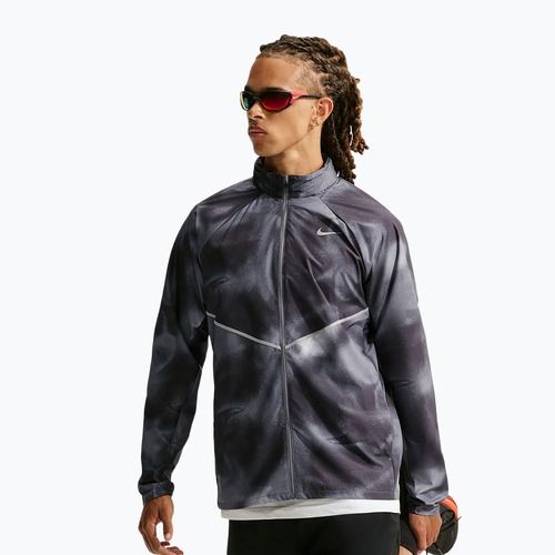 Geacă de alergare pentru bărbați Nike Miler black/smoke grey